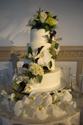 Wedding Cake Decor Upper Darby Polites Florist, Springfield Polites Florist
