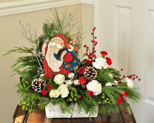 Santa Claus Is Comin Upper Darby Polites Florist, Springfield Polites Florist