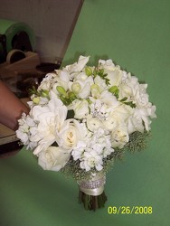 Hand Tied Bridal Bouquet Upper Darby Polites Florist, Springfield Polites Florist