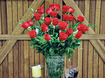 Two Dozen Red Roses Upper Darby Polites Florist, Springfield Polites Florist