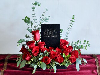 The Bible Arrangement Upper Darby Polites Florist, Springfield Polites Florist