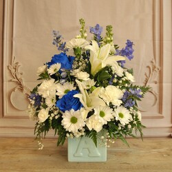 Baby Boy Block Upper Darby Polites Florist, Springfield Polites Florist