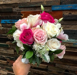 Bridal Bouquet Pinks and Whites Upper Darby Polites Florist, Springfield Polites Florist