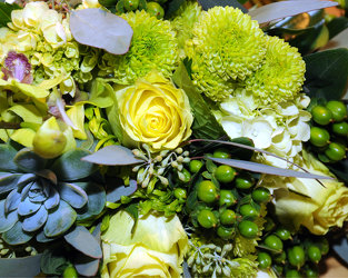 Bridesmaid with Succulents Upper Darby Polites Florist, Springfield Polites Florist