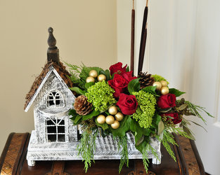 Christmas Village Upper Darby Polites Florist, Springfield Polites Florist
