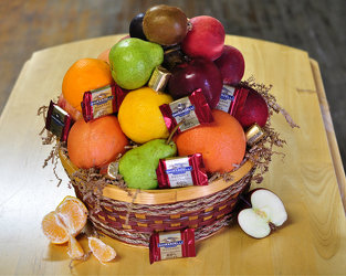 Fruit and Chocolate Basket Upper Darby Polites Florist, Springfield Polites Florist