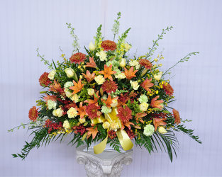 Funeral Basket Autumn Grace Upper Darby Polites Florist, Springfield Polites Florist