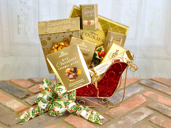 The Santa Sleigh Gourmet Upper Darby Polites Florist, Springfield Polites Florist