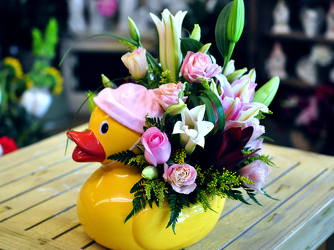 Just Ducky - Pink Upper Darby Polites Florist, Springfield Polites Florist