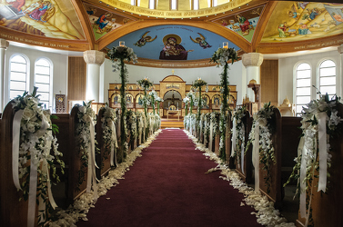 St Luke's Church - Pew Flowers Upper Darby Polites Florist, Springfield Polites Florist