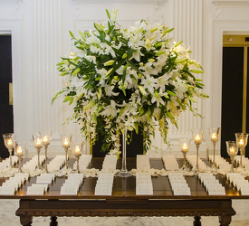 Laynas Wedding Card Table Upper Darby Polites Florist, Springfield Polites Florist