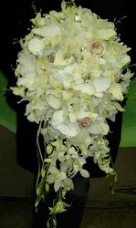 Manos Wedding Brides Bouquet Upper Darby Polites Florist, Springfield Polites Florist