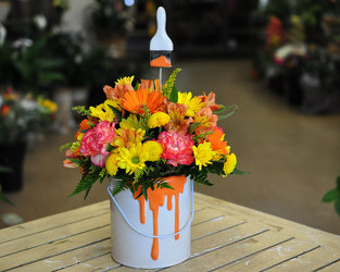 Paint The Town-Orange Upper Darby Polites Florist, Springfield Polites Florist