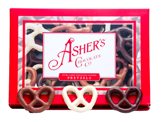 Asher's Pretzels Box Upper Darby Polites Florist, Springfield Polites Florist