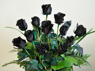 A Dozen Black Roses Upper Darby Polites Florist, Springfield Polites Florist