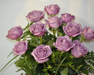 A Dozen Lavender Roses Upper Darby Polites Florist, Springfield Polites Florist