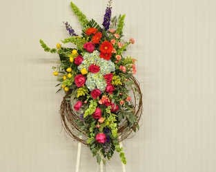 Rural Beauty Wreath Upper Darby Polites Florist, Springfield Polites Florist
