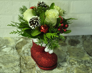 Santa's Boot Upper Darby Polites Florist, Springfield Polites Florist