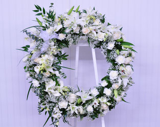 Serenity Wreath Upper Darby Polites Florist, Springfield Polites Florist