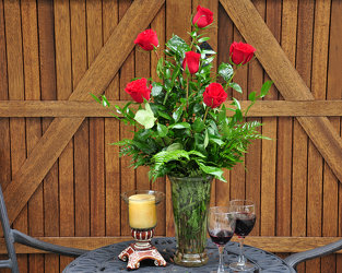 6 Red Roses Upper Darby Polites Florist, Springfield Polites Florist