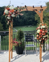 Wedding Arch - Springfield Country Club Upper Darby Polites Florist, Springfield Polites Florist