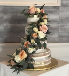 Wedding Cake Decor Roses Upper Darby Polites Florist, Springfield Polites Florist