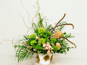 Woodlands Garden Funeral Basket Upper Darby Polites Florist, Springfield Polites Florist